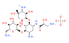 (S)-3-氨基-N-((1R,2S,3S,4R,5S)-5-氨基-4-((2R,3R,4S,5S,6R)-6-(氨基甲基)-3,4,5-三羟基四氢-2H-吡喃-2-基)氧基)-2-((2R,3R,4R,5R)-3,5-二羟基-5-甲基-4-(甲胺基)四氢-2H-吡喃-2-基)氧基)-3-羟基环己基)-2-羟基丙酰胺 硫酸盐