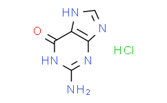 鸟嘌呤盐酸盐/盐酸鸟粪素/盐酸鸟嘌呤/2-氨基-1,7-二氢-6H-嘌呤-6-酮单盐酸盐/Guanine HC1