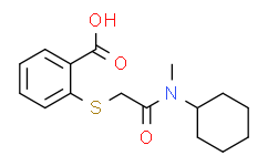 2-({[Cyclohexyl(methyl)carbamoyl]methyl}sulfanyl)benzoic Acid