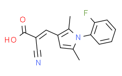2-Cyano-3-[1-(2-fluorophenyl)-2,5-dimethyl-1H-pyrrol-3-yl]prop-2-enoic Acid