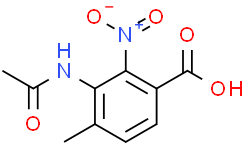 3-乙酰氨基-4-甲基-2-硝基苯甲酸