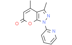 3，4-Dimethyl-1-(pyridin-2-yl)pyrano[2，3-c]pyrazol-6(1H)-one