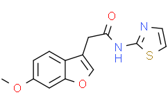 2-(6-甲氧基苯并呋喃-3-基)-N-(噻唑-2-基)乙酰胺