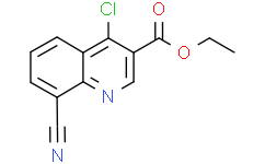 4-氯-8-氰基喹啉-3-甲酸乙酯