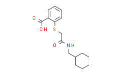 2-({[(Cyclohexylmethyl)carbamoyl]methyl}sulfanyl)benzoic Acid