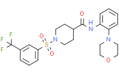 N-(2-吗啉苯基)-1-((3-(三氟甲基)苯基)磺酰基)哌啶-4-甲酰胺