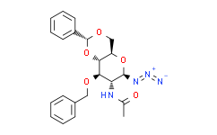 2-乙酰氨基-3-O-苄基-4,6-O-苯亚甲基-2-脱氧-β-D-吡喃葡萄糖基叠氮化物