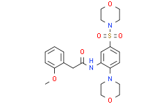 2-(2-甲氧基苯基)-N-(2-吗啉-5-(吗啉磺酰基)苯基)乙酰胺