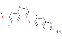 6-((6,7-dimethoxyquinolin-4-yl)oxy)-5-fluorobenzo[d]thiazol-2-amine