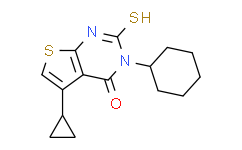 3-Cyclohexyl-5-cyclopropyl-2-sulfanyl-3H,4H-thieno[2,3-d]pyrimidin-4-one
