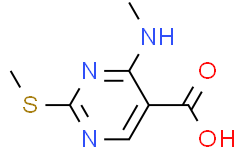 4-(甲基氨基)-2-(甲基硫代)-5-嘧啶羧酸