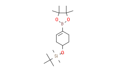 叔丁基-二甲基-[4-(4,4,5,5-四甲基-1,3,2-二氧硼杂环戊烷-2-基)环己-3-烯-1-基]氧基硅烷