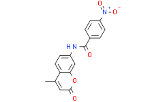N-(4-甲基-2-氧代-2H-苯并吡喃-7-基)-4-硝基苯甲酰胺
