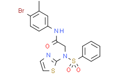 N-(4-溴-3-甲基苯基)-2-(N-(噻唑-2-基)苯基磺酰胺基)乙酰胺