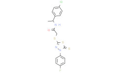N-(1-(4-氯苯基)乙基)-2-((4-(4-氟苯基)-5-硫代-4,5-二氢-1,3,4-噻二唑-2-基)硫基)乙酰胺