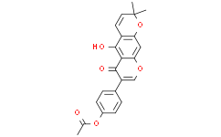 4-(5-Hydroxy-2,2-dimethyl-6-oxo-2H,6H-pyrano[3,2-g]chromen-7-yl)phenyl acetate; [4-(5-hydroxy-2,2-dimethyl-6-oxopyrano[3,2-g]chromen-7-yl)phenyl] acetate; AlpinuMisoflavone acetate; 2H,6H-