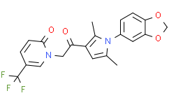 1-(2-(1-(苯并[d][1,3]二氧戊环-5-基)-2,5-二甲基-1H-吡咯-3-基)-2-氧代乙基)-5-(三氟甲基)吡啶-2(1H)-酮