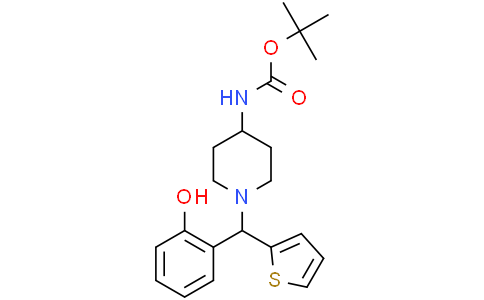 4-(Boc-氨基)-1-[(2-羟基苯基)(噻吩-2-基)甲基]哌啶