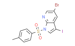 5-溴-3-碘-1-[(4-甲基苯基)磺酰基]-1H-吡咯并[2,3-b]吡啶