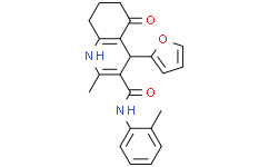 4-(呋喃-2-基)-2-甲基-5-氧代-N-(邻甲苯基)-1,4,5,6,7,8-六氢喹啉-3-甲酰胺