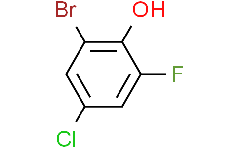 2-溴-4-氯-6-氟苯酚