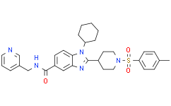1-环己基-N-(吡啶-3-基甲基)-2-(1-对甲苯基哌啶-4-基)-1H-苯并[d]咪唑-5-甲酰胺