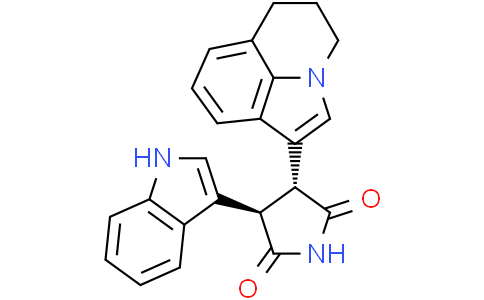 (3R,4R)-3-(5,6-二氢-4H-吡咯并[3,2,1-ij]喹啉)-4-(1H-吲哚)-2,5-吡咯烷二酮