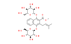 1，4-二羟基-3-异戊烯基-2-萘酸甲酯双葡萄糖苷