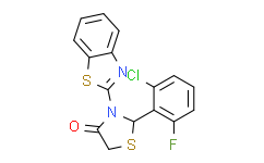 3-(苯并[d]噻唑-2-基)-2-(2-氯-6-氟苯基)噻唑烷-4-酮