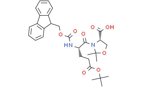 (GAMMAS,4S)-4-羧基-GAMMA-[[芴甲氧羰基]氨基]-2,2-二甲基-DELTA-氧代-3-恶唑烷戊酸叔丁酯