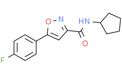 N-环戊基-5-(4-氟苯基)异恶唑-3-甲酰胺