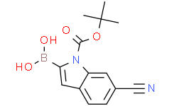 1-Boc-6-氰基吲哚-2-硼酸, 96%