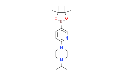 1-异丙基-4-(5-(4,4,5,5-四甲基-1,3,2-二氧硼杂环戊烷-2-基)吡啶-2-基)哌嗪