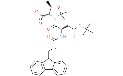 (4S,5R)-3-((S)-2-((((9H-芴-9-基)甲氧基)羰基)氨基)-4-(叔丁氧基)-4-氧代丁酰基)-2,2,5-三甲基恶唑烷-4-羧酸