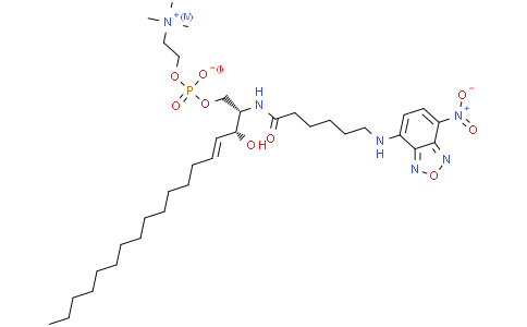 N-(N-(7-硝基-2,1,3-苯并恶二唑-4-基)-epsilon-氨基己酰)鞘氨苷磷酰胆碱