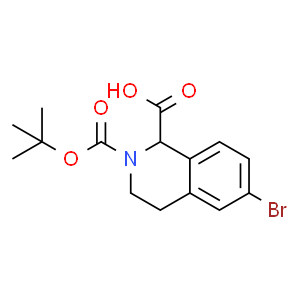 2 Boc 6 Bromo 3 4 Dihydro 1H Isoquinoline 1 Carboxylic Acid CAS