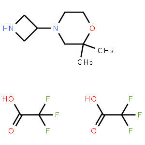 4-(Azetidin-3-yl)-2,2-dimethylmorpholine bis(2,2,2-trifluoroacetate)
