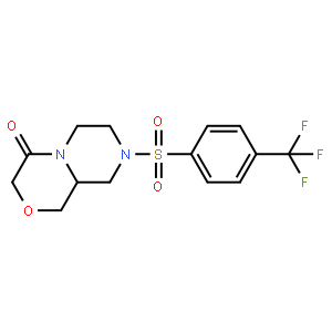(R)-8-((4-(Trifluoromethyl)phenyl)sulfonyl)hexahydropyrazino[2,1-c][1,4]oxazin-4(3H)-one