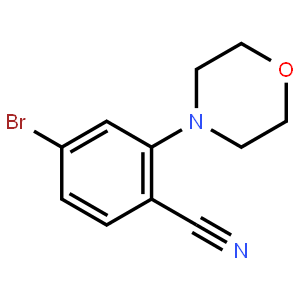4-Bromo-2-(4-morpholinyl)benzonitrile