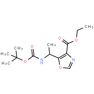(S)-Ethyl 5-(1-((tert-butoxycarbonyl)amino)ethyl)oxazole-4-carboxylate