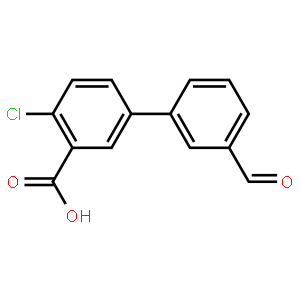 2-Chloro-5-(3-formylphenyl)benzoic acid