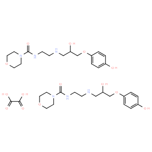 (R)-N-(2-((2-Hydroxy-3-(4-hydroxyphenoxy)propyl)amino)ethyl)morpholine-4-carboxamide oxalate(2:1)