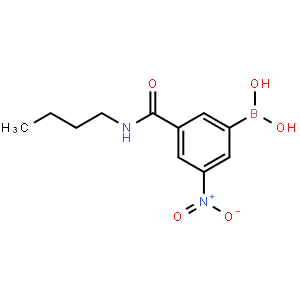 3-n-Butylcarbamoyl-5-nitrobenzeneboronic acid