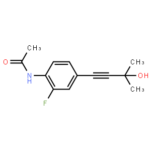 N-Acetyl 2-fluoro-4-(3-hydroxy-3-methylbut-1-ynyl)aniline