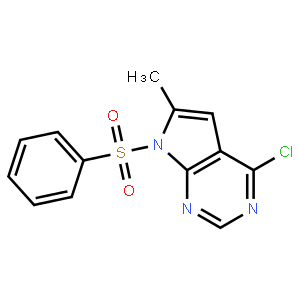 7-Benzenesulfonyl-4-chloro-6-methyl-7h-pyrrolo[2,3-d]pyrimidine