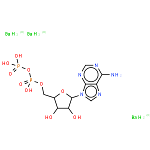 Adenosine 5'-(trihydrogen diphosphate), barium salt (1:3)