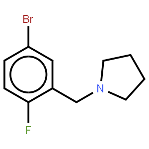4-Bromo-1-fluoro-pyrrolidinobenzene