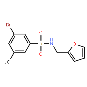 N-(Furan-2-ylmethyl) 3-bromo-5-methylbenzenesulfonamide