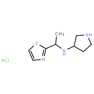 N-((S)-1-(Thiazol-2-yl)ethyl)pyrrolidin-3-amine hydrochloride