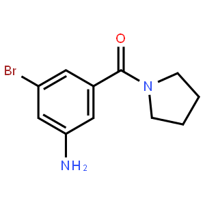 3-Bromo-5-[(pyrrolidin-1-yl)carbonyl]aniline